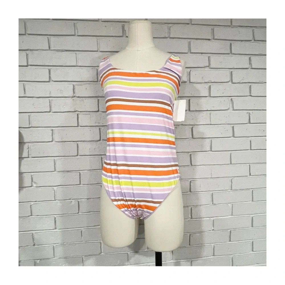 Roxy Surf Kind Kate Reversible Y2K One-Piece‎ Swimsuit